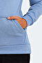 Keshian in Women's Hooded Blue Sweatshirt with Pockets - 6
