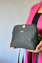 New Season Medium Size 3 Compartment Women's Shoulder Bag - 24 cm X 18 cm 2196 Black -Gzd - 2