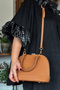 Printed Patterned Special Series Hand and Shoulder Bag 4076-Gd Tan -Gzd- - 3