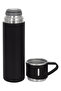304 Stainless Steel Vacuum Open Close Gasket Thermos Flask with Lid and Glass 450 ml 527 - 2