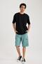 Relax Fit Parachute Bermuda Shorts with Cargo Pockets B1041ax23hs - 3