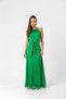 Slit Satin Dress with Tie Detail - 4