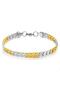 Urban Snake Model Unisex Tarnish Resistant Silver-gold Unisex Steel Bracelet - 2