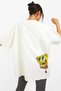 White Cartoon Spongebob Printed Crew Neck Cotton Oversize Women Men/unisex T-shirt