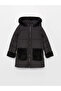 LCW Kids Girl's Hooded Basic Coat