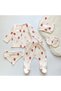 Strawberry Patterned Newborn Baby Girl Hospital Discharge Set of 5 - 3