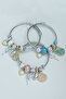 Midye Model Hareketli Charm Çelik Bileklik - 6