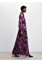 Patterned Chiffon Dress - 6