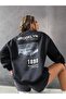 Brooklyn 1898 Sweatshirt - Black Printed Oversize Sweatshirt Crew Neck - 3