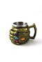 450ml Thanos Hand Embossed Stainless Steel Mug Cup - 2