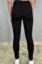 Women's Black Lycra High Waist Slim Fit Pants - 3