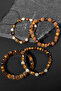 Courage and Transparency Bracelet Set with Tiger Eye, Citrine, Calcite Certified Natural Stone - 4