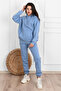 Plain Basic Tracksuit Set Sweatshirt Jogger - 2