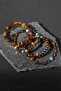 Azim & Belief Bracelet Set with Tiger Eye, Spanish Varicide, Hematite Certified Natural Stone - 4