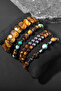 Azim & Belief Bracelet Set with Tiger Eye, Spanish Varicide, Hematite Certified Natural Stone - 2