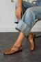 Ruby Transparent Brown Belt Detail Women's Sandals - 2