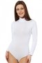 Fashion Stripe Long Sleeve Turtleneck Snap Body 260