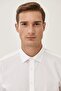 Men's White Non-Iron Comfort Fit Relaxed Cut 100% Cotton Classic Collar Shirt - 3