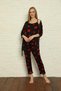 Moda Line Women's 3-Piece Dressing Gown Pajama Set 20594 - 3
