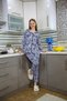 Fashion Line Women's Combed Cotton Long Sleeve Pajama Set 2769