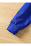 Kids Hooded Cobalt Blue 3-Piece Brooklyn White Strappy Crop Tracksuit Set - 6