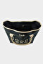 Navy Blue Women's Printed Leather Garnished Tote Bag M000008114 - 4