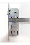 Black Matte Mirrored Luxury Elite Lever - 40mm Door Lock Set of 2 - 5