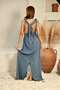 Indigo Navy Blue Bohemian Organic Summer Dress - 3