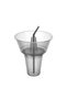 Set of 2 Practical Pop Corn Bucket with Straw Cup Snack Snack Plate Nuts Popcorn Chips - 6