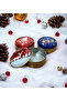 New Year Patterned Metal Box - New Year Christmas Gift and Candle Box 10 Pieces - 2