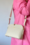 Medium Size New Season Daily 3 Compartment Women's Shoulder Bag 24 cm X 18 cm 2196 Stone Combination -Gzd- - 2