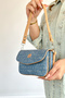 Small Size 2 Straps Daily Women's Cross Shoulder Bag 4086 Denim Combination -Gzd- - 3