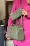 حقيبة كتف نسائية مكونة من قسمين مع حزام لليد والكتف 2057-23 -GZD-