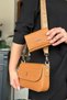 Tan Combination Color Stylish Women's Shoulder Bag with 5 Compartments Suitable for Daily Use 23Cm-14Cm 4090-Gd -Gzd-