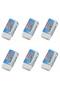 6 Pieces Micro Eraser Soft White 2B 30Tr