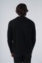 Black Men's Execution Hair Braided Crew Neck Knitwear Wool Sweater - 3