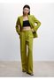 Wideleg Fabric Trousers - 2