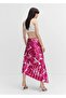 Pleated satin skirt - 4