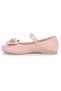 Bow Tie Stone Velcro Girls Ballerina Shoes 254 Skin - 7
