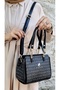 WOMEN'S 4 COMPARTMENT MONOGRAM PRINTED HAND AND SHOULDER BAG - 3