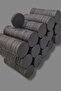 560 Pieces Round Charcoal Magnet 15mm X 3mm (560 Pcs)