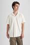 Regular Fit Terry Short Sleeve Shirt B0232ax23hs - 3