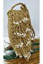 Luxury Hand Knitted Pearled Paper Thread Women's Shoulder Bag (Color Straw) - 4
