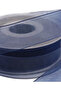 25mm Cobalt Blue Chiffon Ribbon 20 Meters - 2