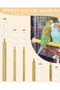 5 pieces AlY Wooden Bird Perches, Perches for Budgies, Canaries, Cockatiels - 4