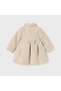 Baby Girl Double Breasted Stamp Coat Cream L24K2417 - 3