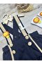 Safari concept lion figure dark blue baby boy 1 year old sundress - 7
