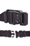 Black Color Suali Tactical Palaska Woven Belt with Plastic Buckle