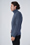 Indigo Men's Execution Hair Braided Turtleneck Knitwear Wool Sweater - 4