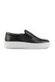Shiver Inside and Outside Genuine Leather Lightweight Eva Sole Laceless Black Sports Shoes Sneaker